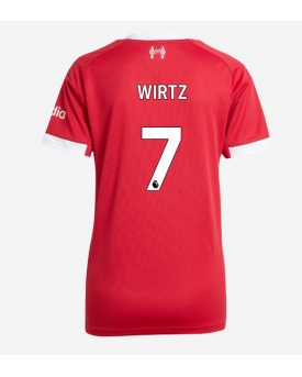 Liverpool Florian Wirtz #7 Maglia Gara Casa Repliche 2025-26 Donna Maniche Corte